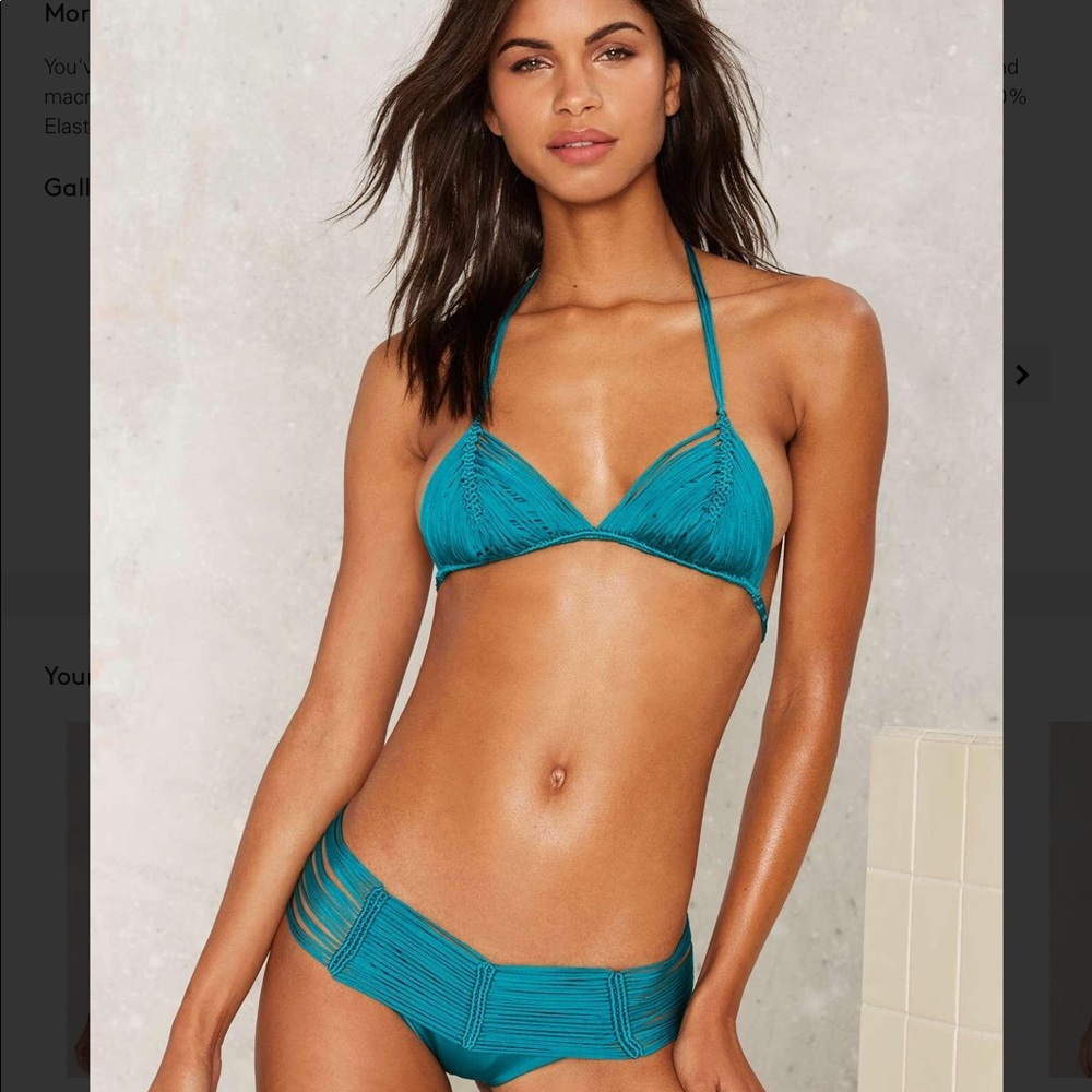 Andrea jlo macrame bikini top only